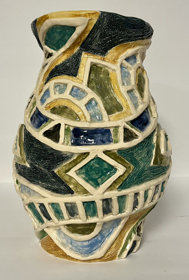 Vase vitrail