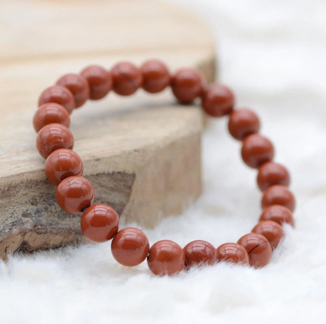 Bracelet en Jaspe rouge 10mm