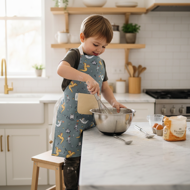  Tablier enfant 18 mois à 3 ans - Cuisine ou Activités en Coton Personnalisé 