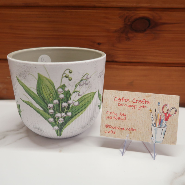 Decoupage Planter
