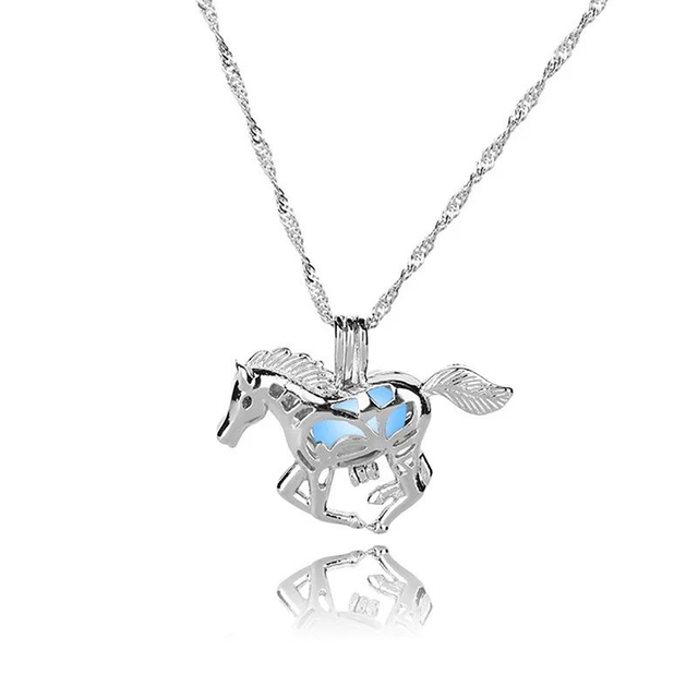 Glow in the dark lichtgevende Paarden ketting