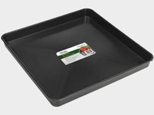 Tray - Black Plastic Tray  54cm x 54cm x 4cm