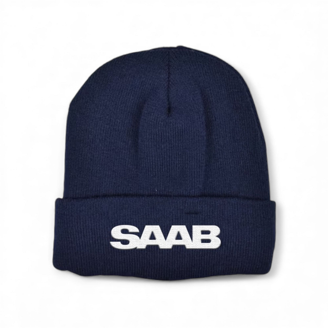 Fleecemuts met Saab-logo