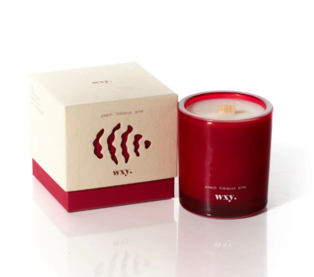 WXY ROAM mini candle - peach.hibiscus.pine
