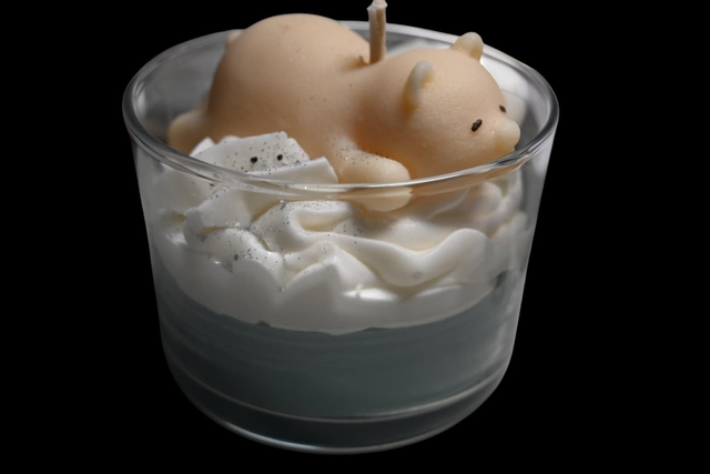 đŻïž Bougie Ourson Polaire sur la Banquise â Parfum Sapin de NoĂ«l