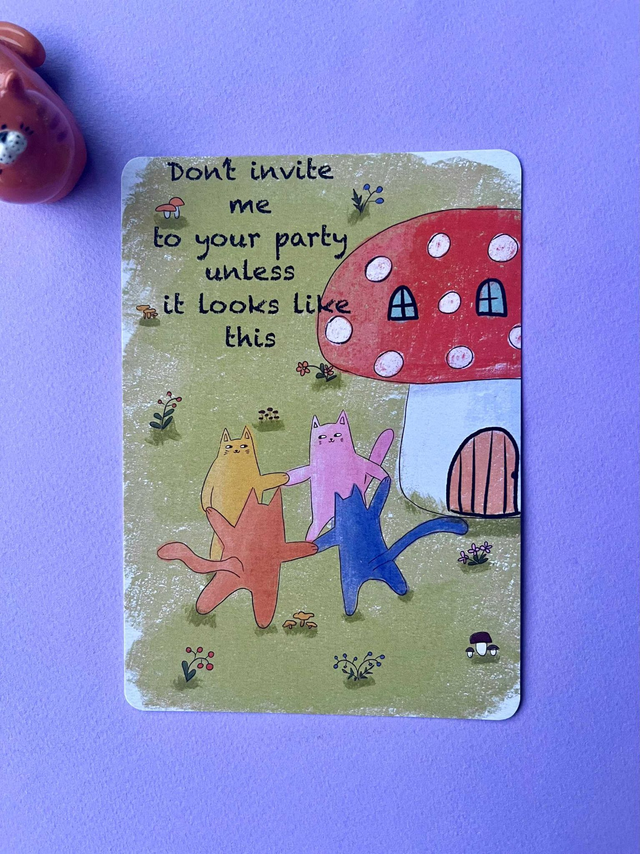 Postikortti "A Party in the Forest"