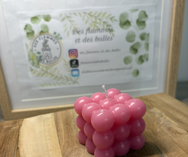 Bougie cube boules (M)