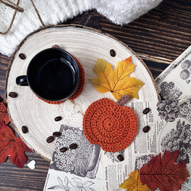 Dessous de tasse citrouille