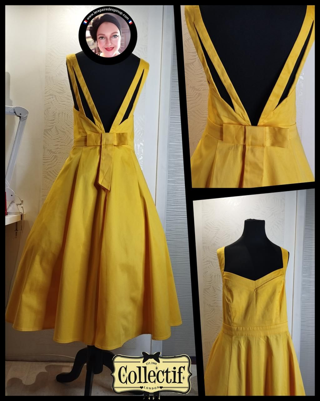 Robe Collectif Jenny-Lu Swing in Yellow T46