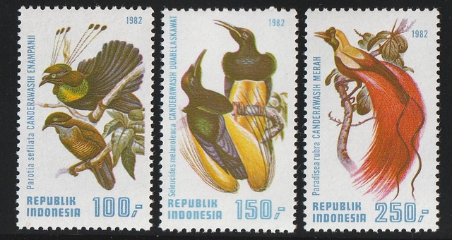 Indonesia 1982 Birds set MNH