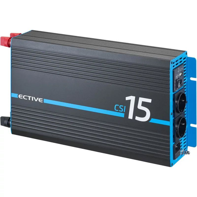 ECTIVE CSI 15 1500W/12V Sinus-Wechselrichter mit Ladegerät, NVS- und USV-Funktion