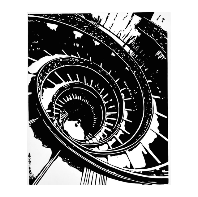 Treppe im Vatikanmuseum 