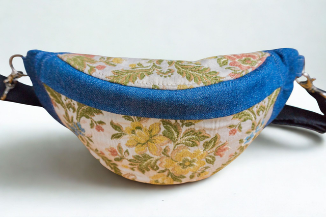 Banane jean et jacquard - S