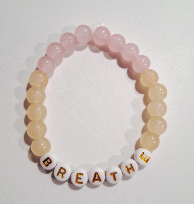 Breathe beaded bracelet