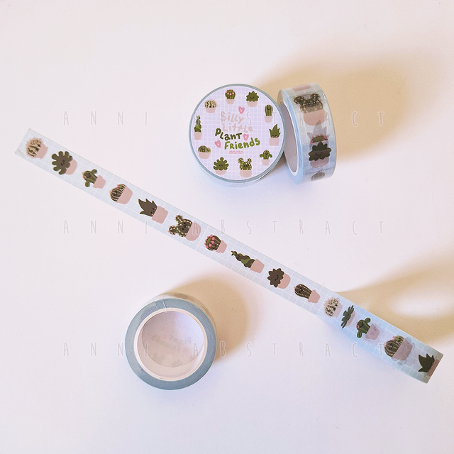 Original Art | "Silly Little Plant Friends" Washi Tape