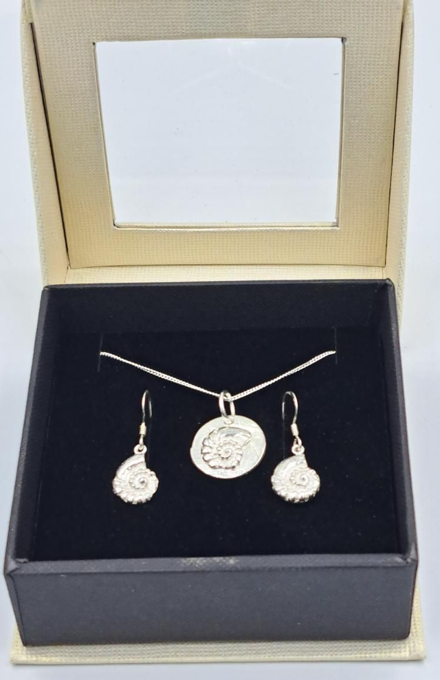 Ammonite Silver Set