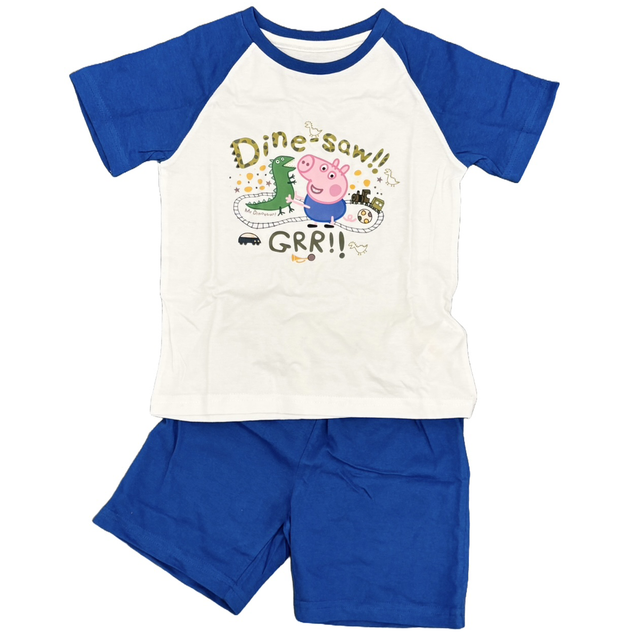 Boys George Pig Peppa Pig Shorts Pyjama Set 2-5 Years