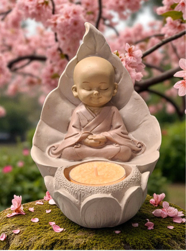 Bouddha - Statuette Bouddha Bougeoir "Méditation"