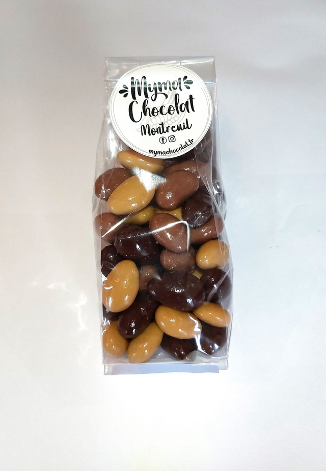 Sachet amandes NOIR ou TRIO - 130gr