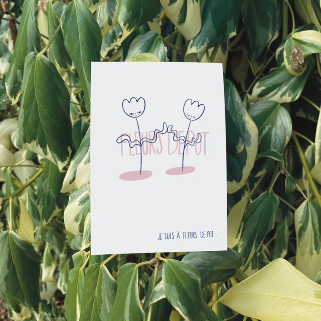 Affiche &quot;à fleur de pot&quot;