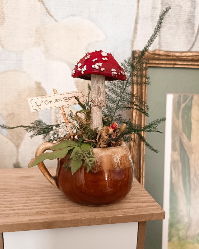 Calice enchanté - Sculpture fantastique