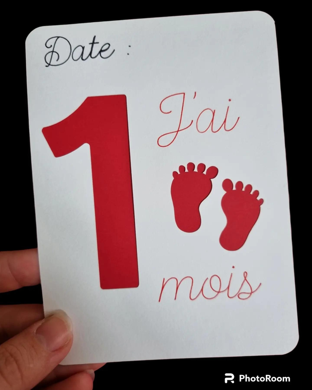 Cartes étapes "Première année de bébé"