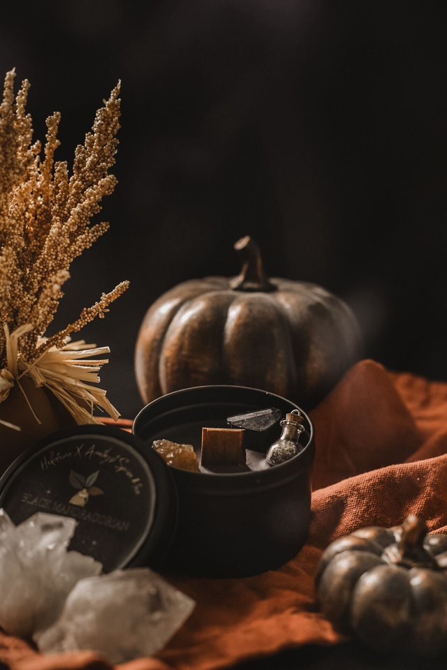 Samhain • Bougie black mandragorian