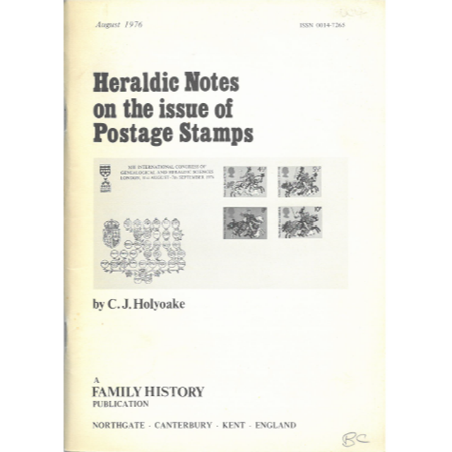 Heraldic Notes of the issue of Postage Stamps