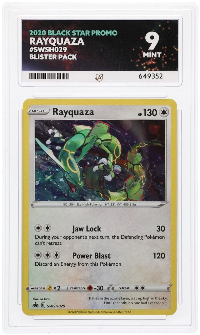 Rayquaza #SWSH029 Blister Pack Promo Ace Mint 9 
