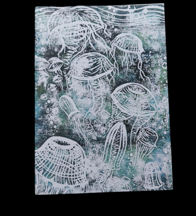 Jellyfish rising x3 cards A6