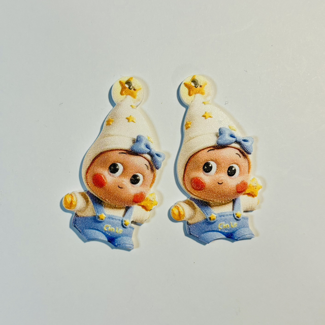 Twinkle Twinkle inspired laser print acrylic pendants x 2