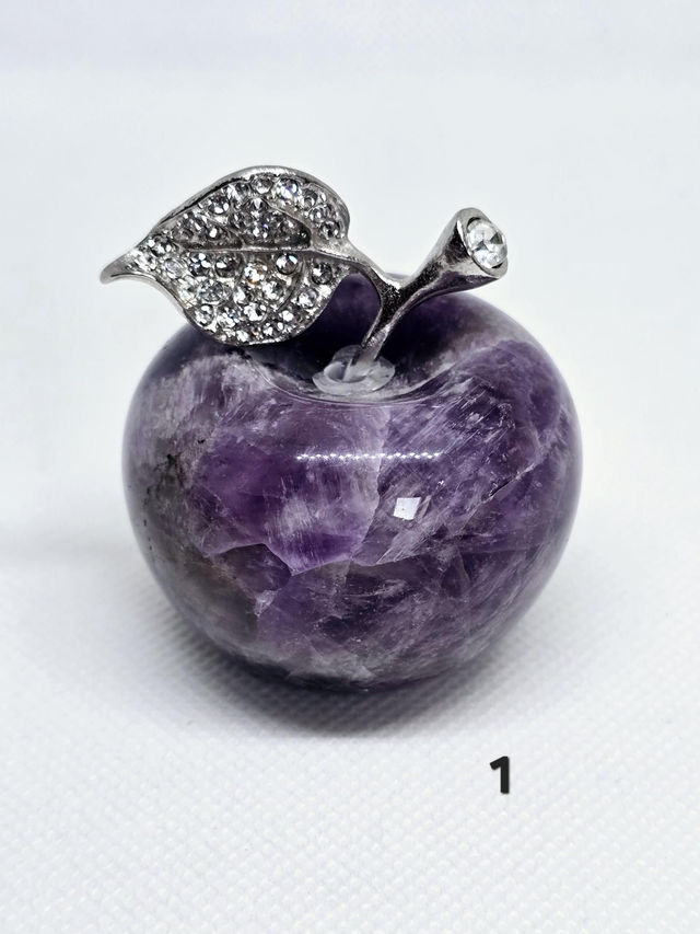 Améthyste chevron en forme de pomme