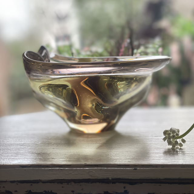 Glasschale Kunst Glasart Pastell