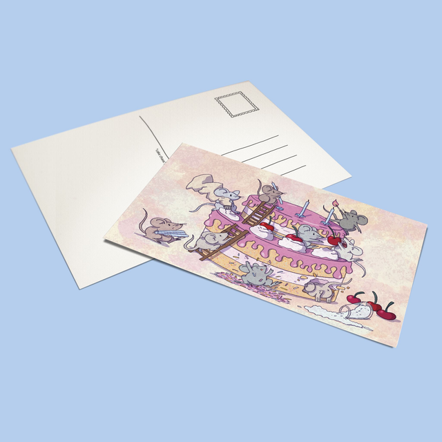 Postcard "Cake Chaos"