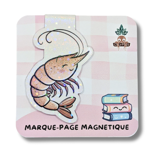 Marque-page magnétique Crevette
