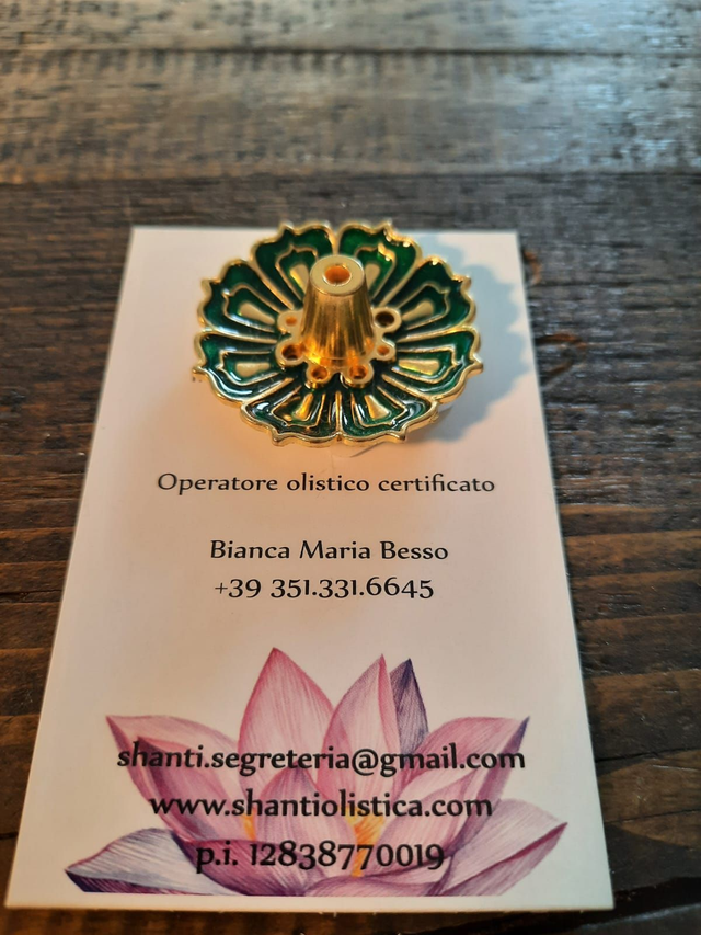 Bruciatore per incensi a bastoncini verde