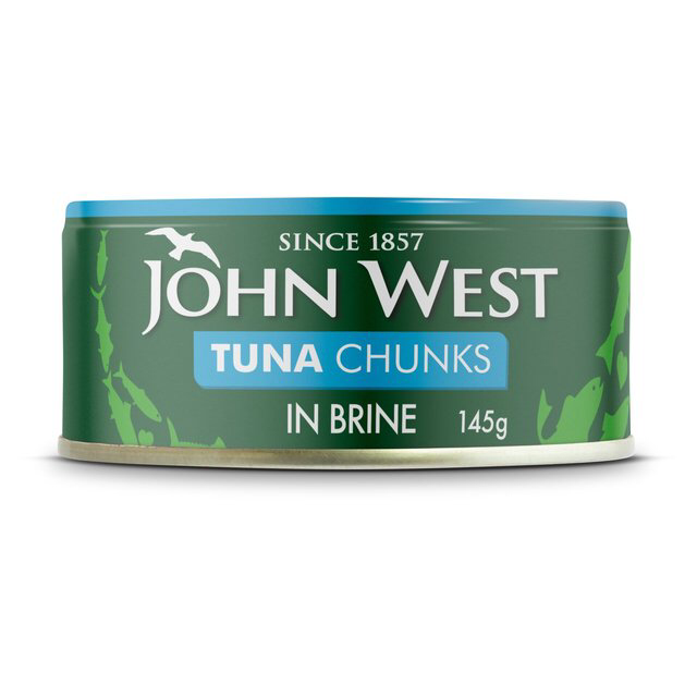 Tuna chunks in brine, John West