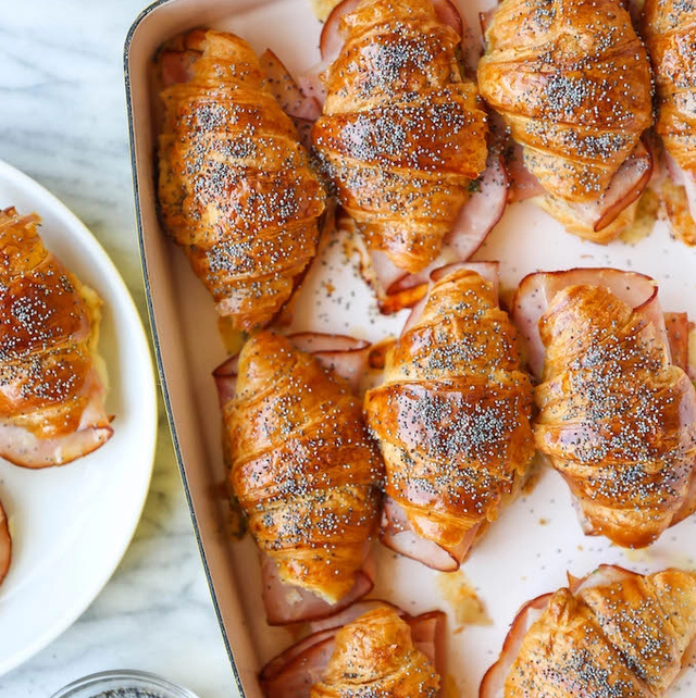 Platter Box- 6 x Ham &amp; Cheese croissants 