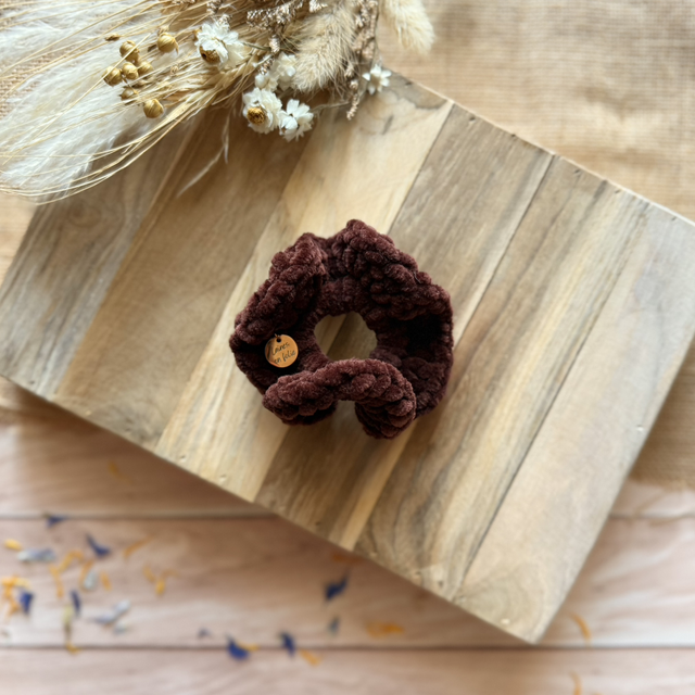 Chouchou tout doux brun 