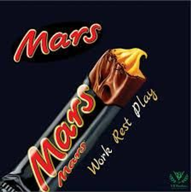 Barre de chocolat Mars caramel 