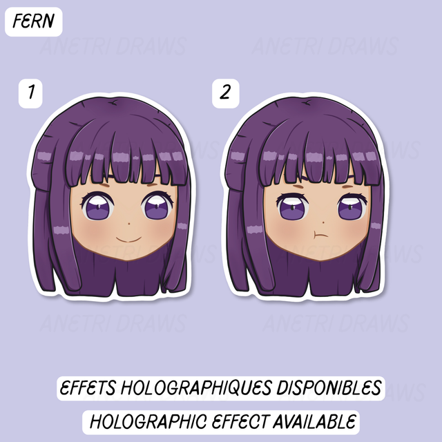 Sticker visage mignon Frieren | Fern