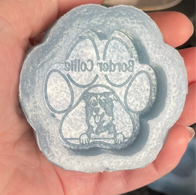 Handmade Border Collie Silicone Mould 
