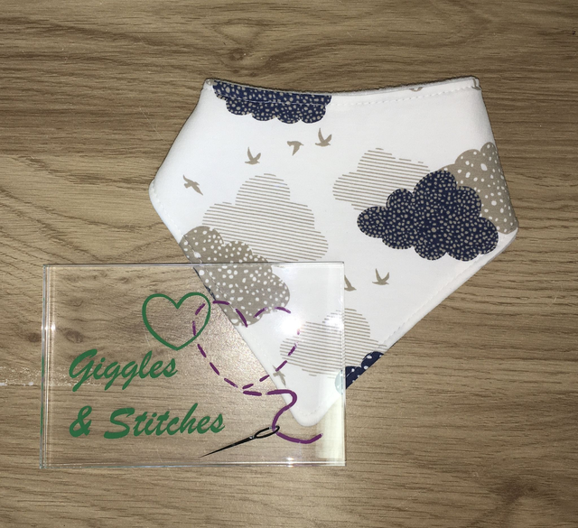 Clouds Bandana Bib