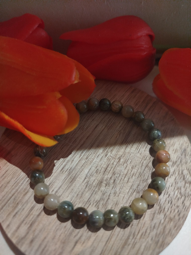 Bracelet Œil de Chat  6 mm 