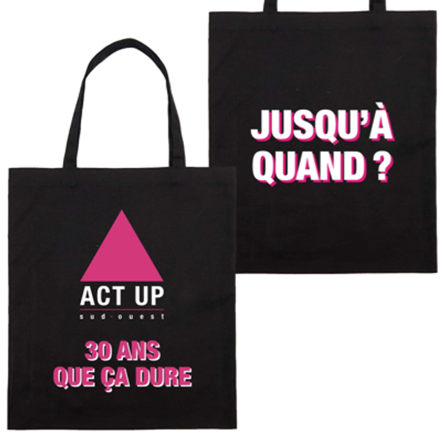Tote bag 30 ans - Act Up Sud-Ouest