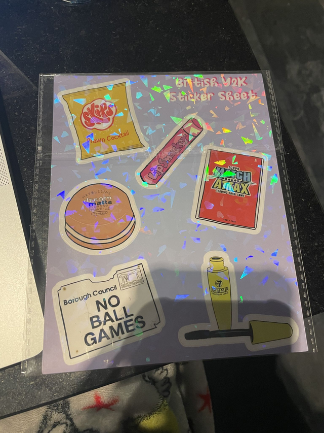 British y2k Sticker Sheet