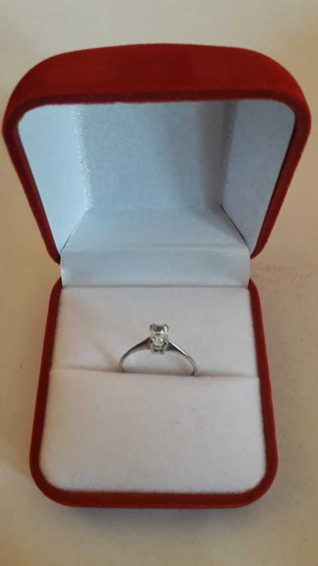 Bague aigue marine, argent 925.