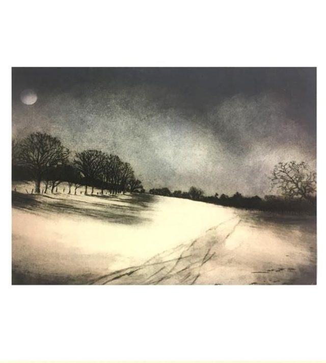 'Rising Moon' cards x 3