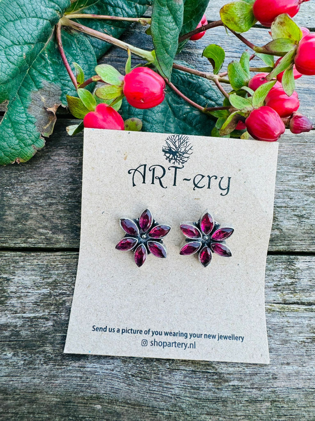 Floral earrings