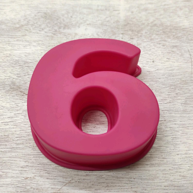 Stampo numero 6 in silicone Mercury